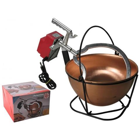 Polentina Maxi Paiolo In Rame Capacità 10 Litri - Foto 2