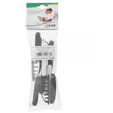 cable organizer colore nero 8,5cm confezione da 10pz - Foto 5