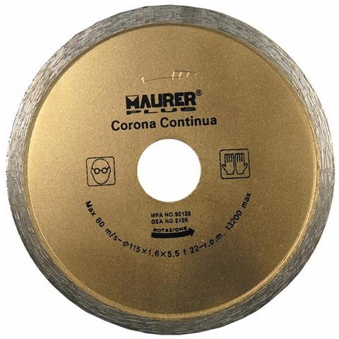 Disco Diamantato Corona Continua 115x1,6x6,5 mm Ø Foro 22 mm Plus - Foto 1