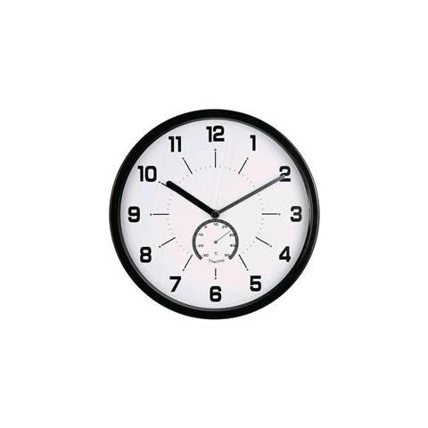 Orologio Da Parete Con Termom. Nero - Foto 2