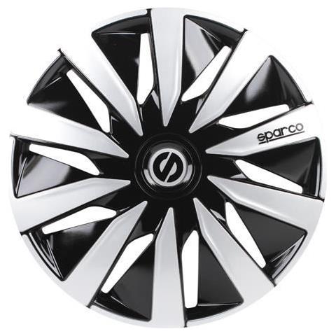 Spc1391bksv Copricerchi Lazio, Nero / argento Set Da 4, 13"" - Foto 3