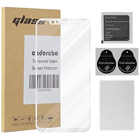 Pellicola Armatura A Schermo Intero Compatibile Con Xiaomi Mi 8 In Trasparente Con Bianco - Vetro Temperato (tempered) Di Protezione Del Display In Durezza 9h Con 3d Touch - Foto 1