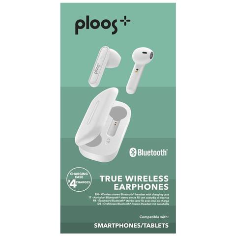 Ploos Auricolari True Wireless con Custodia di Ricarica Colore Bianco - Foto 3