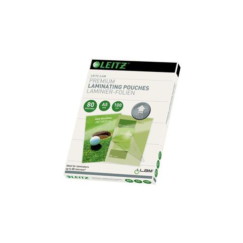 Scatola 100 Pouches Udt A5 154x216mm 80mic Leitz - Foto 1
