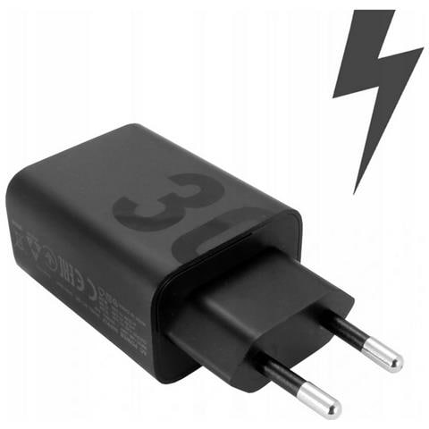 Caricabatterie Originale Da Parete Per Casa Usb Mc-302 Turbo Power 30w Black Bulk - Foto 1