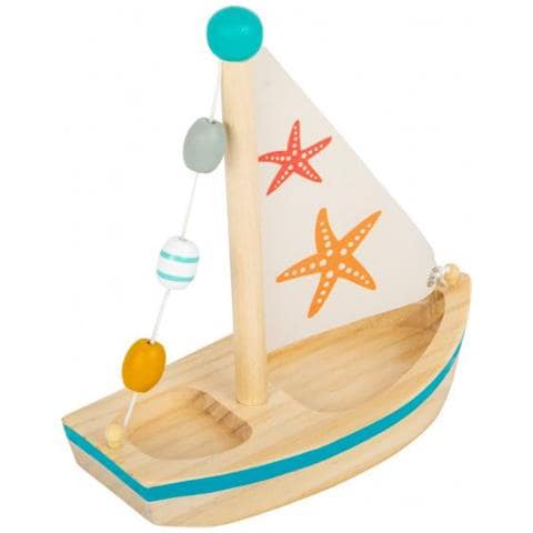 Barca A Vela Stella Marina Junior 17 X 8,5 Cm Legno / tessile - Foto 2