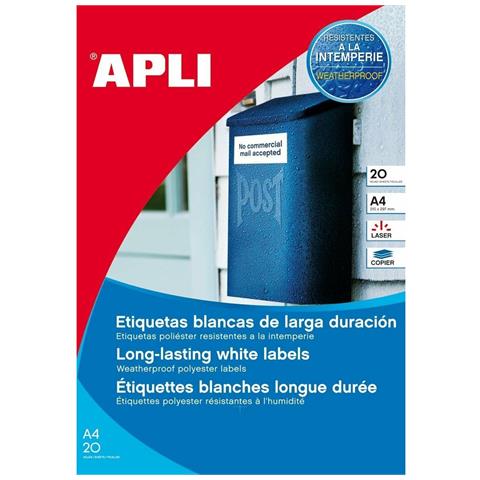 Etichette Per Stampante Bianco 20 Fogli 99,10 X 42,3 Mm - Foto 1