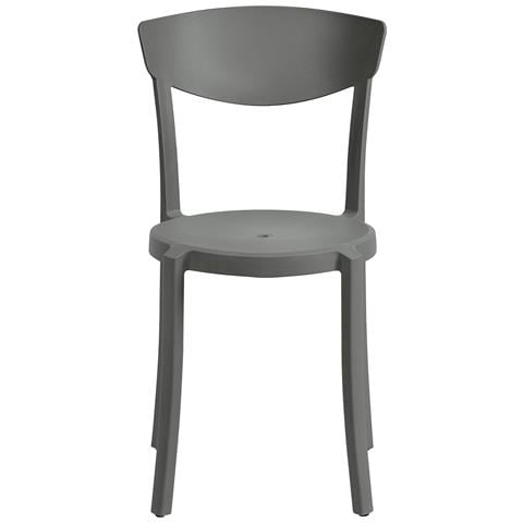 Set Di 4 Sedie Da Pranzo Grigio Scuro Vieste - Foto 2