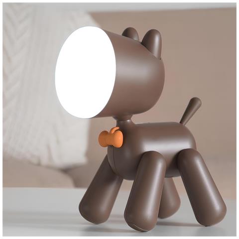 Luce Notturna Per Bambini Modello Dog Art, Marrone - Foto 8