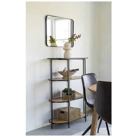 Libreria Vita - Marrone - Metallo - 36x85x111 Cm - Foto 2