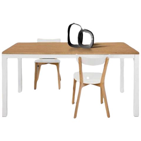 Tavolo Moderno Rovere Allungabile A Libro 90x90 - Foto 1