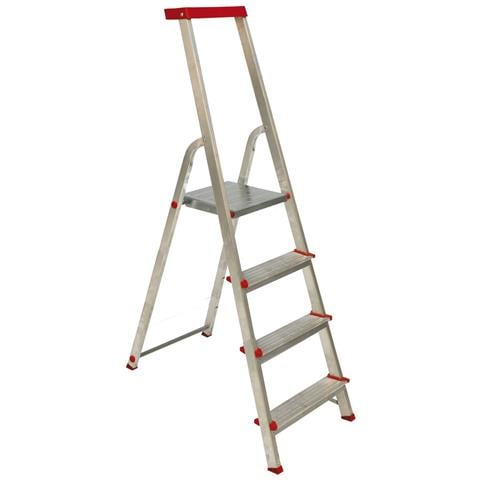 Scale Domestica In Alluminio Con Vano Superiore - Alu Step Up 131 Da 3 A 8 Gradini - 8 Gradini - Foto 2