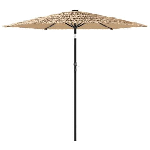 Ombrellone Giardino Con Palo In Acciaio Marrone 223x223x213 Cm - Foto 2