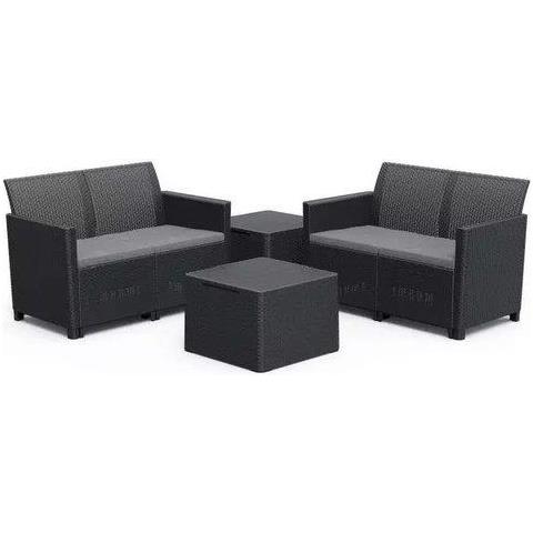 Set esterno Allibert K253445K939KK CLAIRE CORNER Grafite - Foto 1