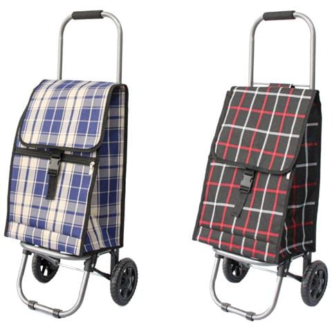 Carrello Spesa Con Ruote Trolley Portaspesa Con Manico Amilcare Carrello Blu - Foto 4