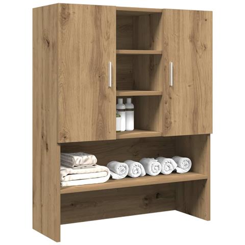 Mobile Per Lavatrice Rovere Artigianale 70,5x25,5x90 Cm - Foto 1