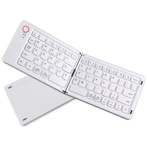 Tastiera Bluetooth Pieghevole White - Foto 3
