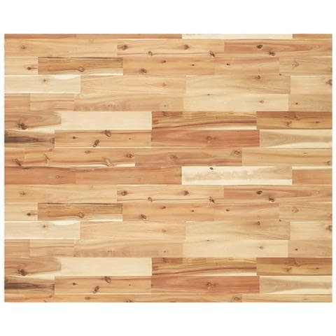 Piano Tavolo Rettangolare 100x80x4cm Legno Massello Di Acacia - Foto 2