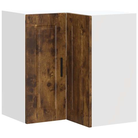 Pensile Da Cucina Ad Angolo Porto Rovere Fumo Legno Multistrato - Foto 2