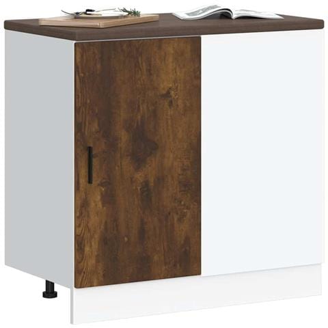 Mobile Base Lavello “Lyon” Rovere Fumo in Legno Multistrato - Foto 2