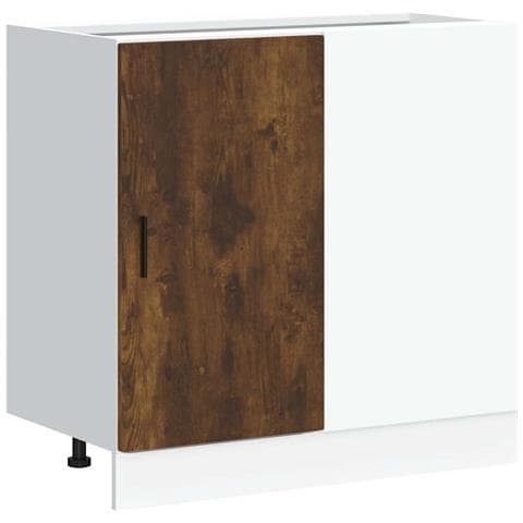 Mobile Base Lavello “Lyon” Rovere Fumo in Legno Multistrato - Foto 1