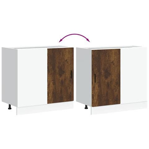 Mobile Base Lavello “Lyon” Rovere Fumo in Legno Multistrato - Foto 10