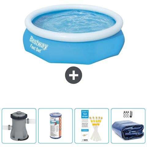Piscina Fuori Terra - In Giro - 305x76 Cm - Blu - Include Accessori Coordinati Cb50 - Foto 1