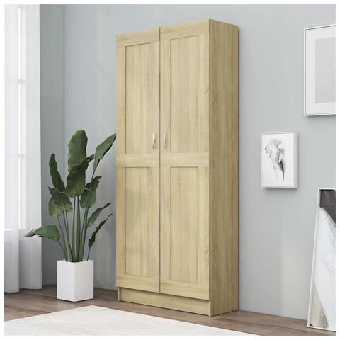 Lusso Casadino - Libreria Rovere Sonoma 82,5x30,5x185,5 Cm In Legno Multistrato - Foto 8