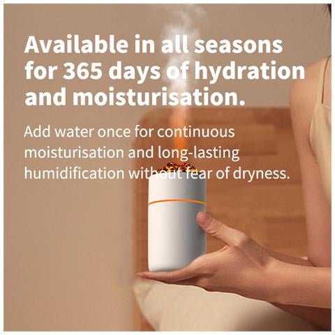 Umidificatore Vulcano Hs01: Simula La Fiamma, Purifica L'aria Black - Foto 7