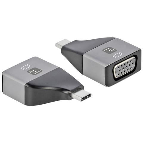IADAP USBC-VGAC adattatore grafico USB 1920 x 1200 Pixel Nero, Argento - Foto 1