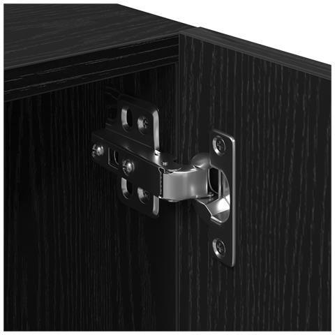 Mobile TV  Nero Rovere 100x35x40 cm in legno ingegnerizzato - Foto 9