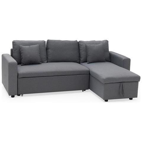 Clarkdivano Letto Angolare A 3 Posti Grigio - Foto 1