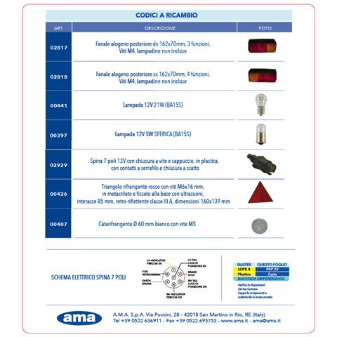Kit Fanali 12 V Con Cavo 5 Poli - Foto 3