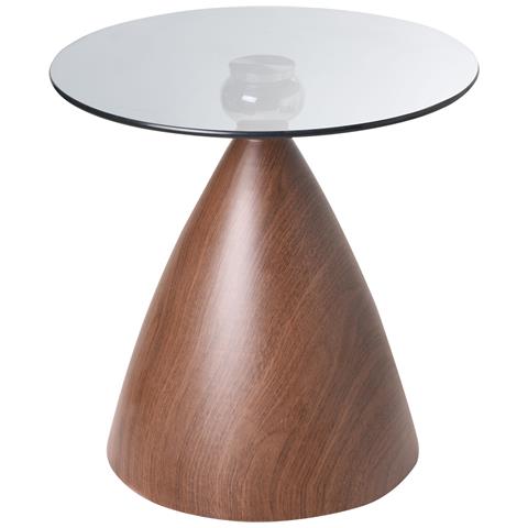 Tavolino Corella Vetro Temperato Marrone/nero - Foto 2