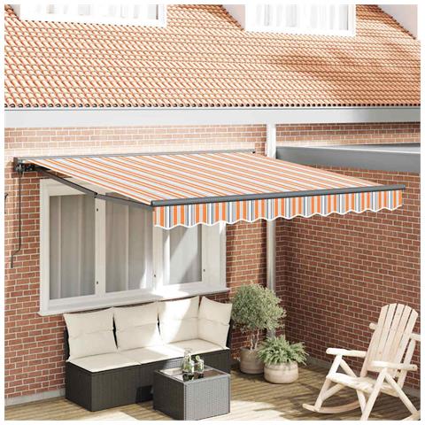 Tenda Retrattile Striscia Multicolore 350x250 cm Tessuto - Foto 2