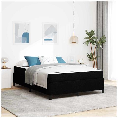 Letto a molle Nero e Nero 140 x 200 cm - Foto 2