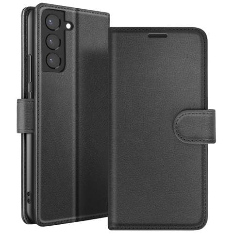 Custodia A Portafoglio Per Samsung Galaxy S22 Plus Con Supporto E Linguetta, Nero - Foto 1