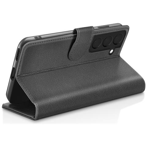 Custodia A Portafoglio Per Samsung Galaxy S22 Plus Con Supporto E Linguetta, Nero - Foto 5