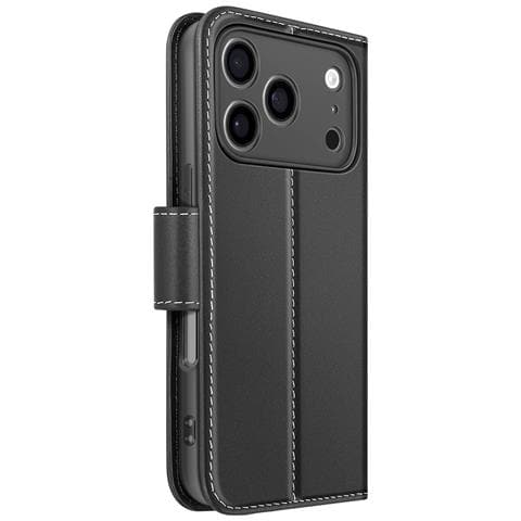 Custodia A Portafoglio Per Iphone 17 Pro In Pelle Premium Con Funzione Stand - Foto 1