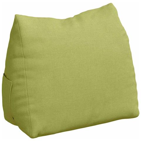 Cuscino per Schiena Verde chiaro 45 x 20 x 35 cm Tessuto - Foto 1