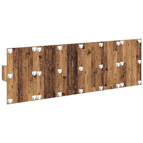 Testata con Comodino 3 pcs Legno vecchio Legno multistrato - Foto 9
