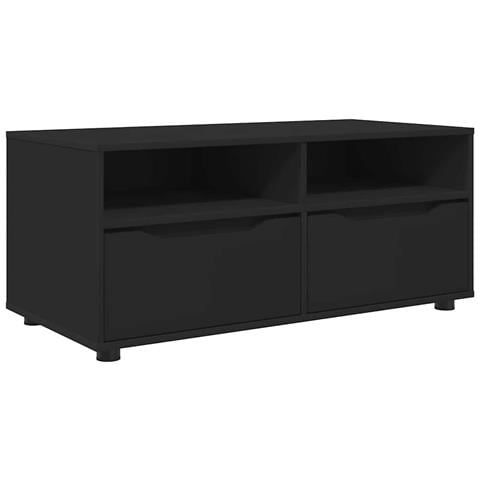 Mobile TV con cassetto Nero 100 x 48 x 43 cm Legno multistrato - Foto 1