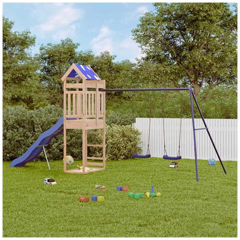 Set da Gioco da Esterno in Legno Massello di Pino - Foto 2