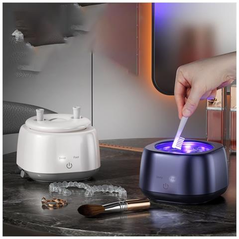 Pulitore Ad Ultrasuoni 250ml: Macchina Portatile Per La Pulizia Di Gioielli E Occhiali Con Sterilizzazione Uv White - Foto 5