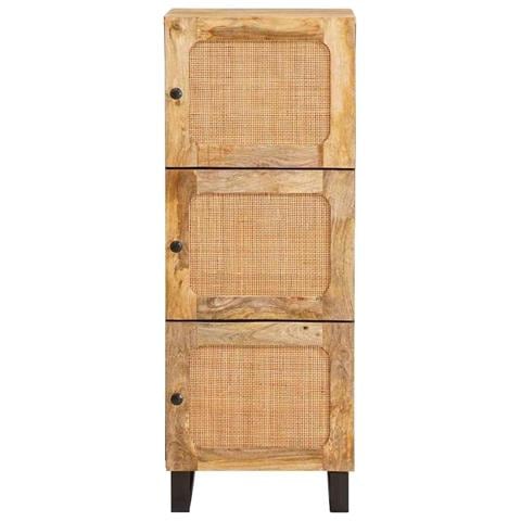 Credenza Marrone 40 x 33 x 110 cm Legno di mango massello - Foto 2