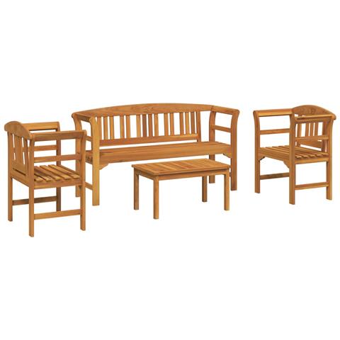 Set da giardino con divano a rosa 4 pcs - Foto 1