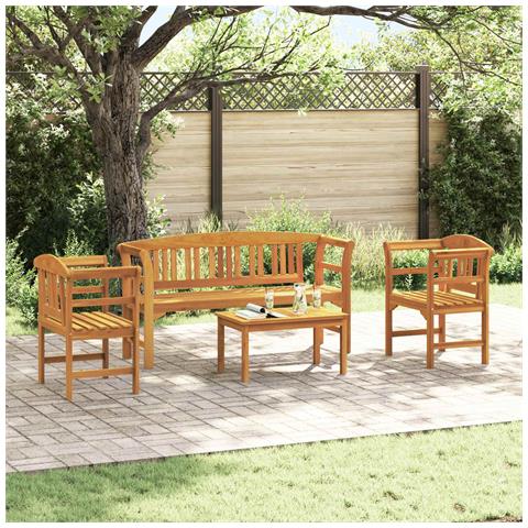 Set da giardino con divano a rosa 4 pcs - Foto 2