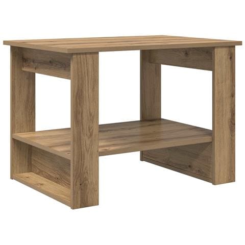 Tavolino da salotto Rovere artigianale 72 x 50 x 50 cm - Foto 1