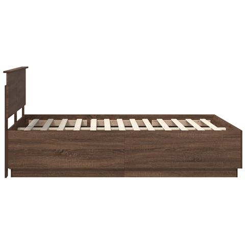 Struttura del letto con testiera Rovere Marrone 150 x 200 cm - Foto 9