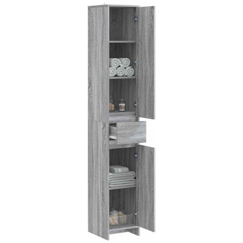 Mobile da Bagno Sonoma grigio 30 x 33 x 190 cm - Foto 2